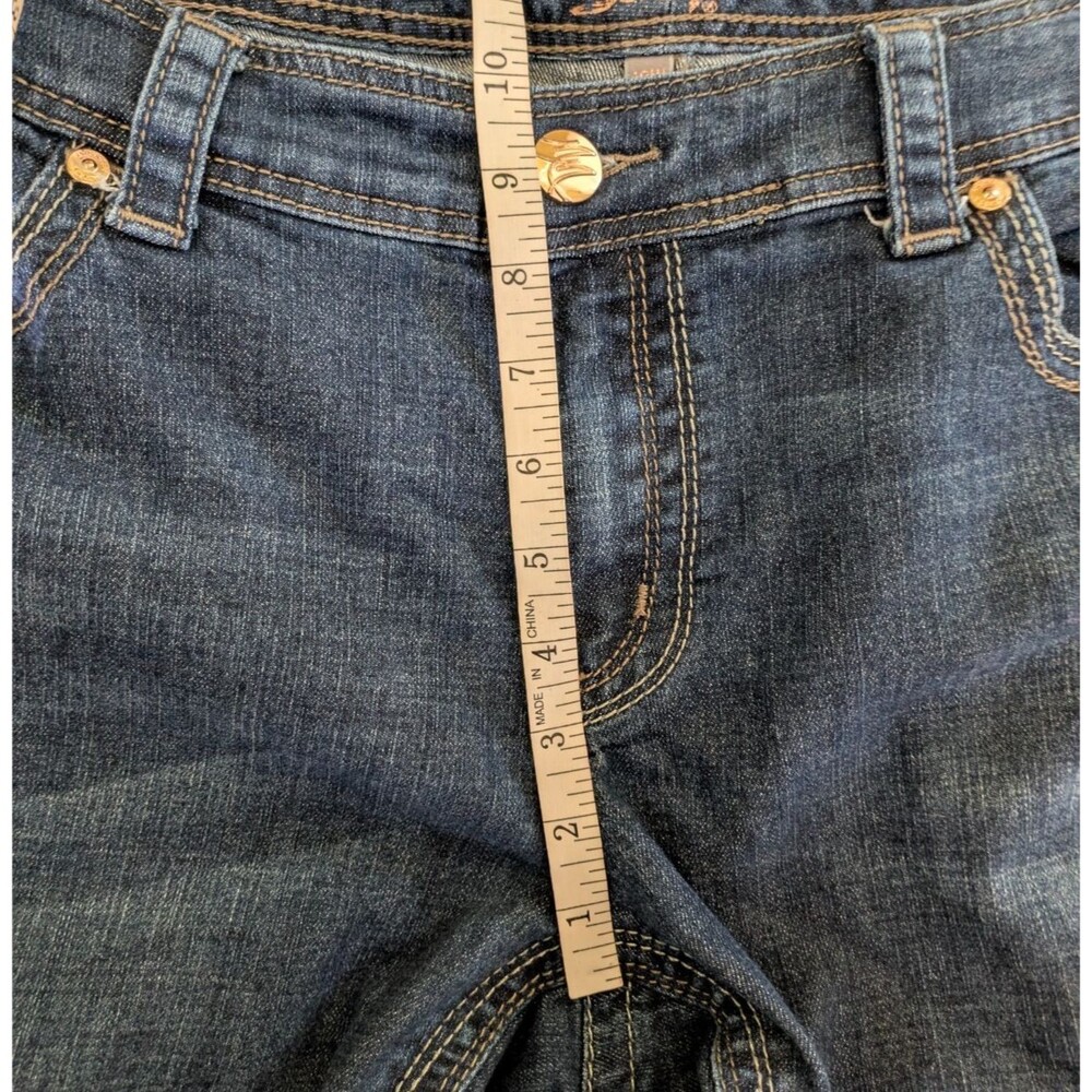 Melissa McCarthy Seven7 Womens 18W Bootcut Jeans Dark Wash Blue Stretch - Picture 10 of 10